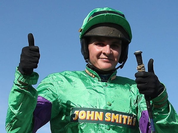 Victorious jockey Liam Treadwell