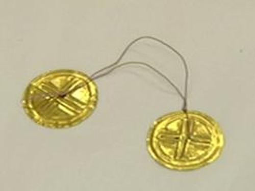 Gold discs - Stolen from chemist's safe