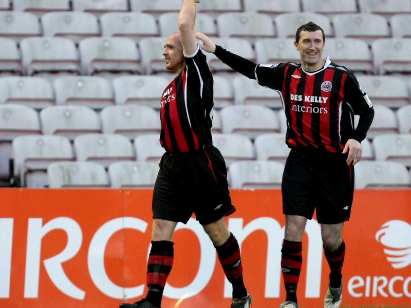 Glen Crowe and jason Byrne both scored a brace at Dalymount