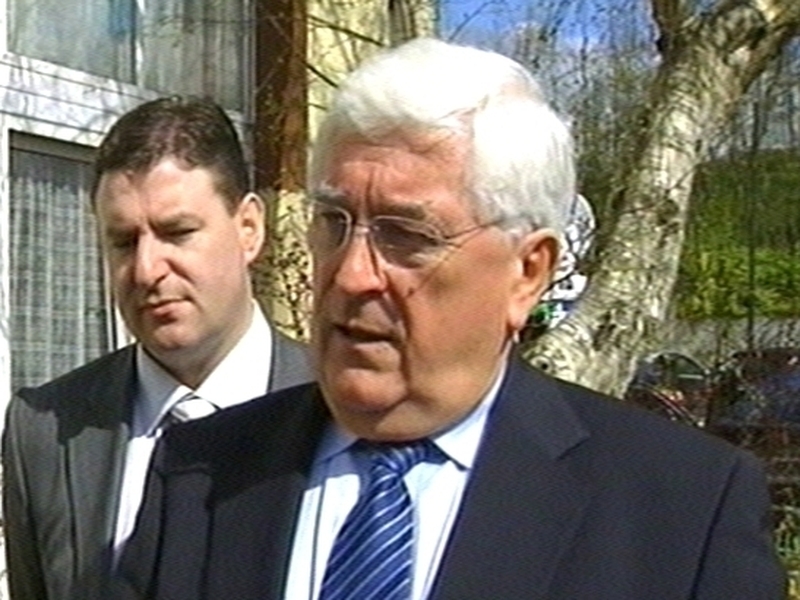 Batt O'Keeffe - Protests during INTO speech