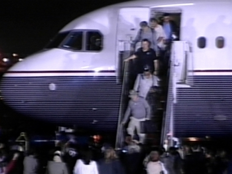 Andrews Air Force Base - Crew of Maersk Alabama returned home