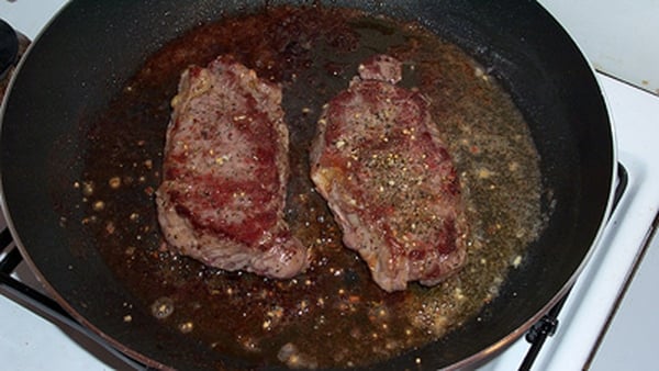 Steak Diane with Pont Neuf Chips