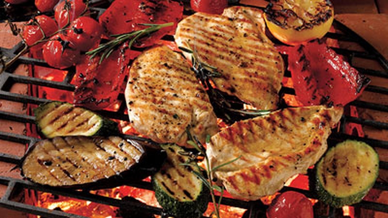 Barbecued Chicken with Harissa Dressing