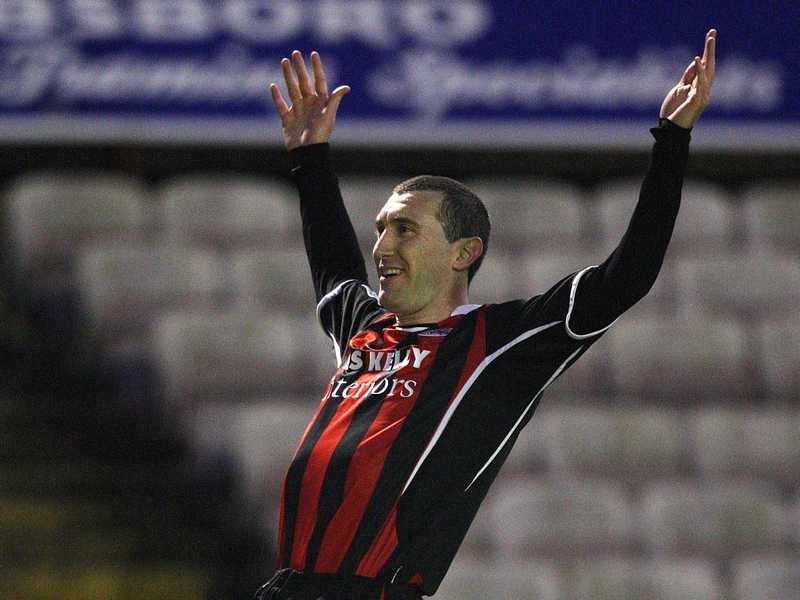 Jason Byrne became the first person to breach the St Pat's defence in the Airtricity League this season