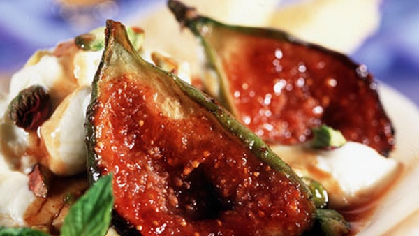 Black Figs with Buffalo Mozzarella and Prosciutto