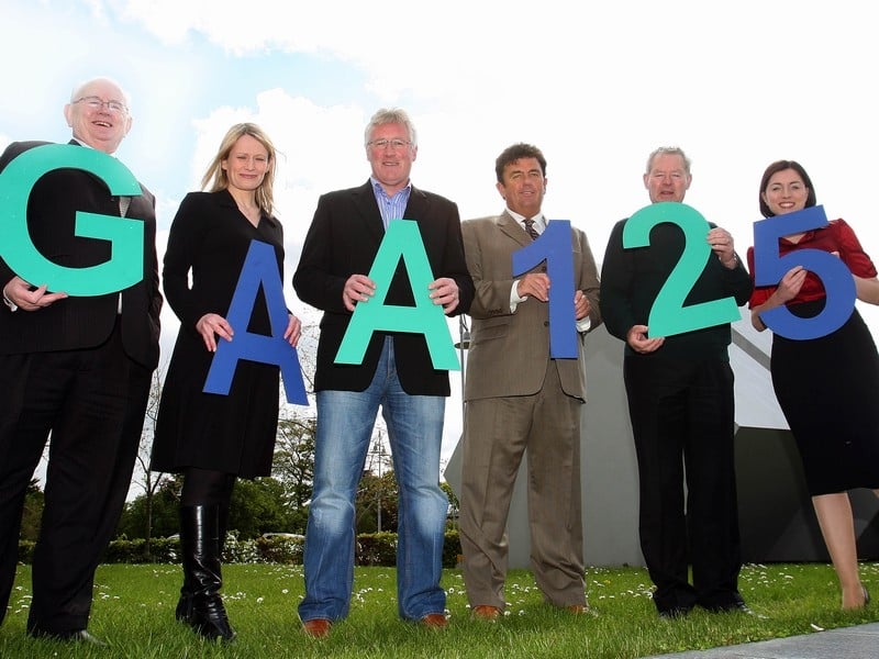 Some of RTÉ's GAA presenters, panellists and reporters gathered in Donnybrook this morning ahead of the start of the Championship