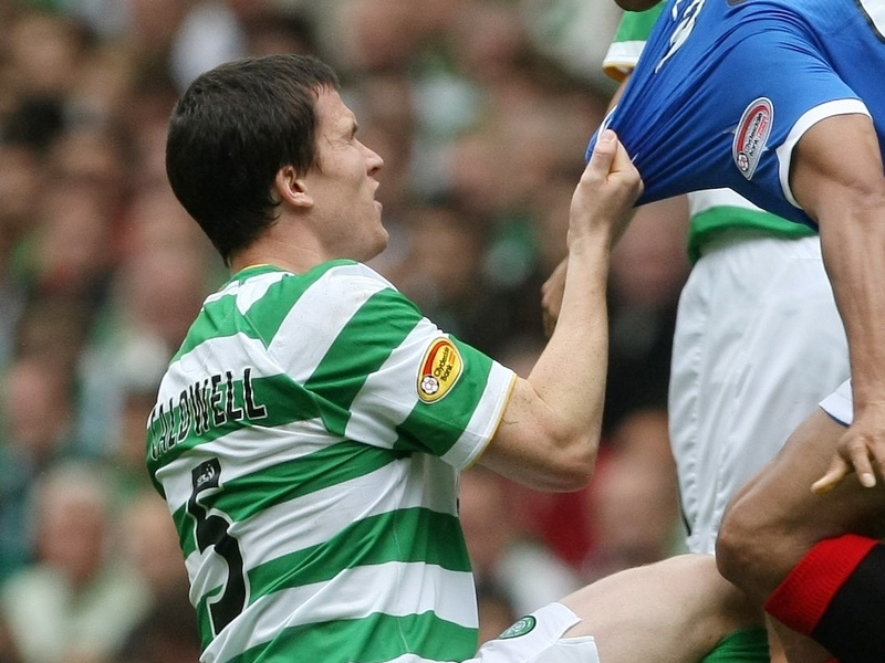 Celtic defender Gary Caldwell has been recognised for his excellent form this season