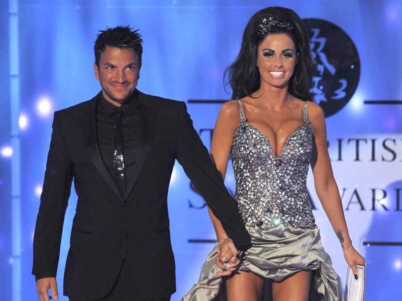 Andre pictured at the Soap Awards with Katie Price