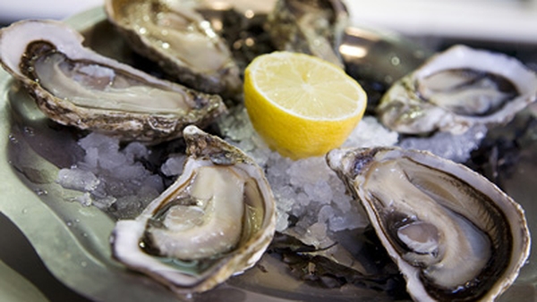 Carlingford Oysters with Tomatoes, Sea Asparagus a
