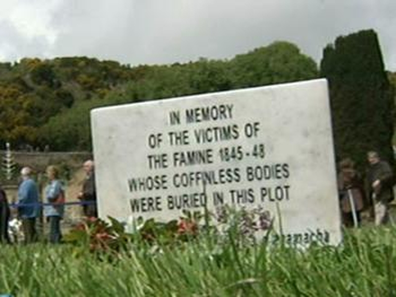 Famine Memorial Day - Mass grave of Famine victims