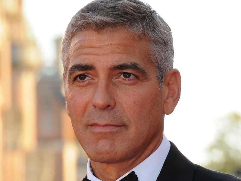 Clooney - Injured his hand in a car door accident