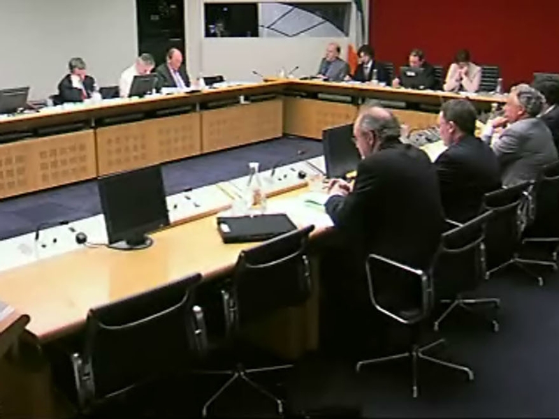 Committee hearing - Lenihan pressed on levy