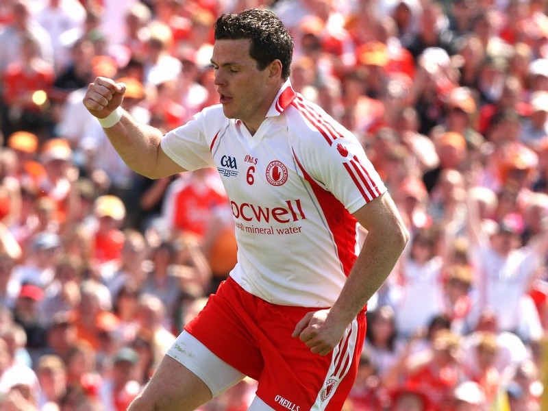 Conor Gormley scored Tyrone's second goal in Clones yesterday afternoon