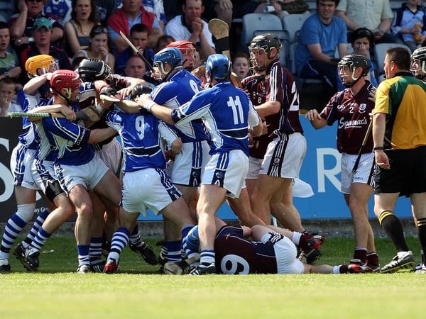Two players were sent-off following this fracas