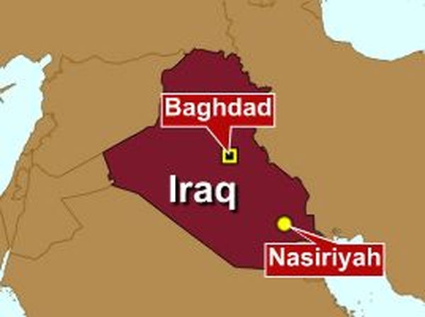 Iraq - Bomb blast in Nasiriyah