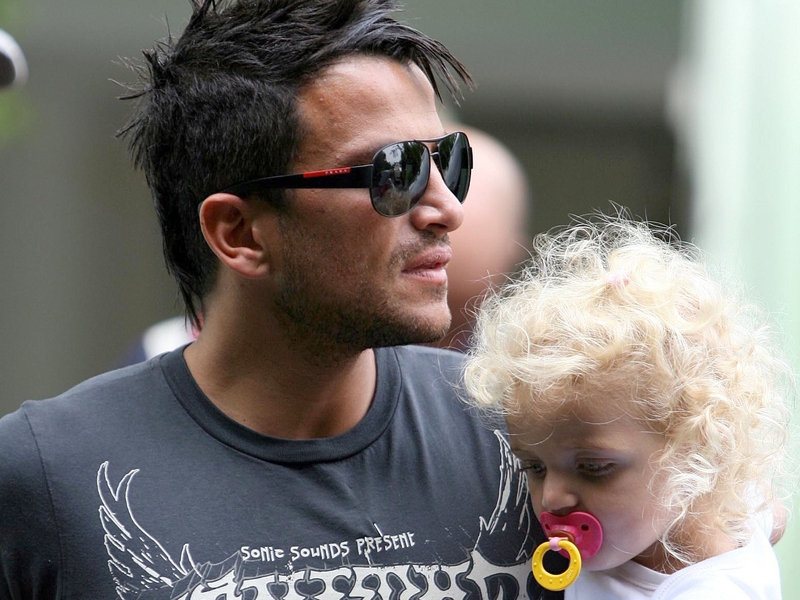 Peter Andre pictured with Princess Tiaamii