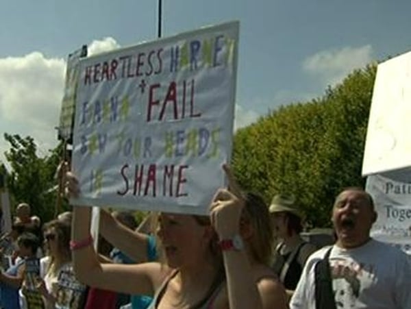 Protest - Anger over cutbacks