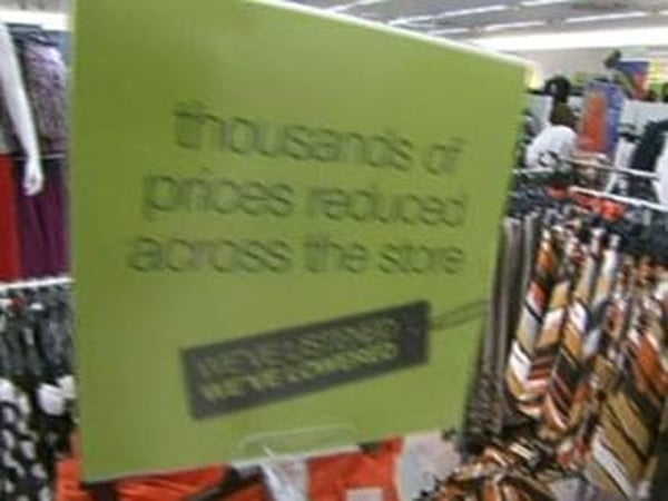 Retail sales - Figures indicate sharp fall in prices