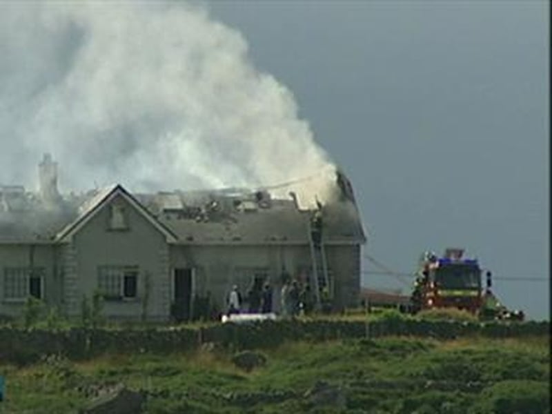 Gorumna Island - House struck by lightning
