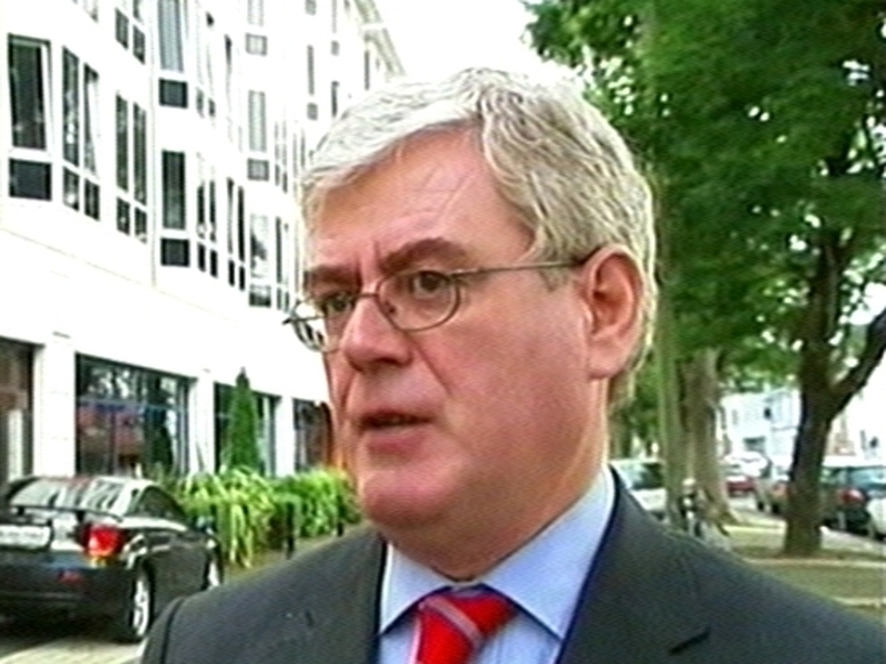 Eamon Gilmore - Parliamentary party meeting takes place in Waterford