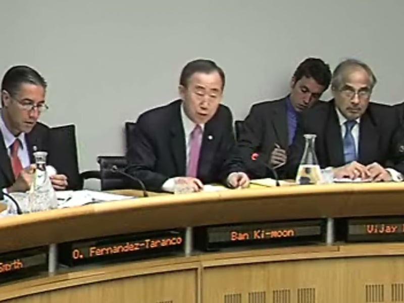 Ban Ki-moon - Attending Oireachtas Committee