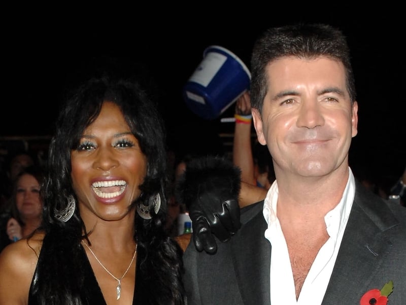 Sinitta, Cowell - The singer with her former beau, Simon