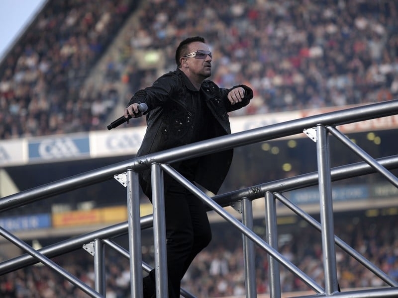 Bono - Tribute to Ronnie Drew at Croke Park gig