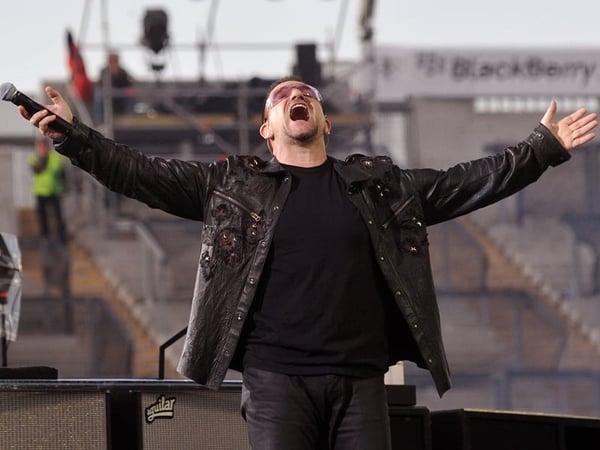 U2 - Played third Croke Park concert last night
