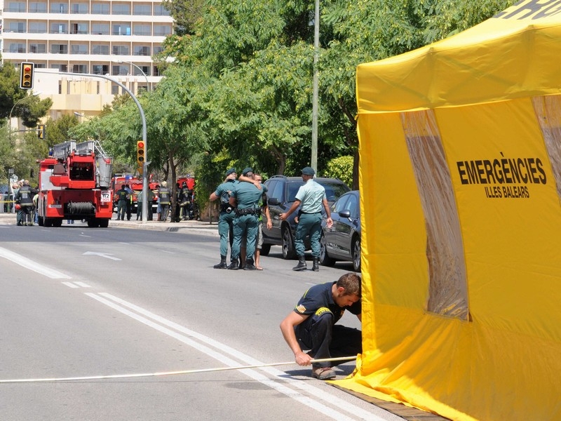 Majorca - Bomb blast in Palmanova
