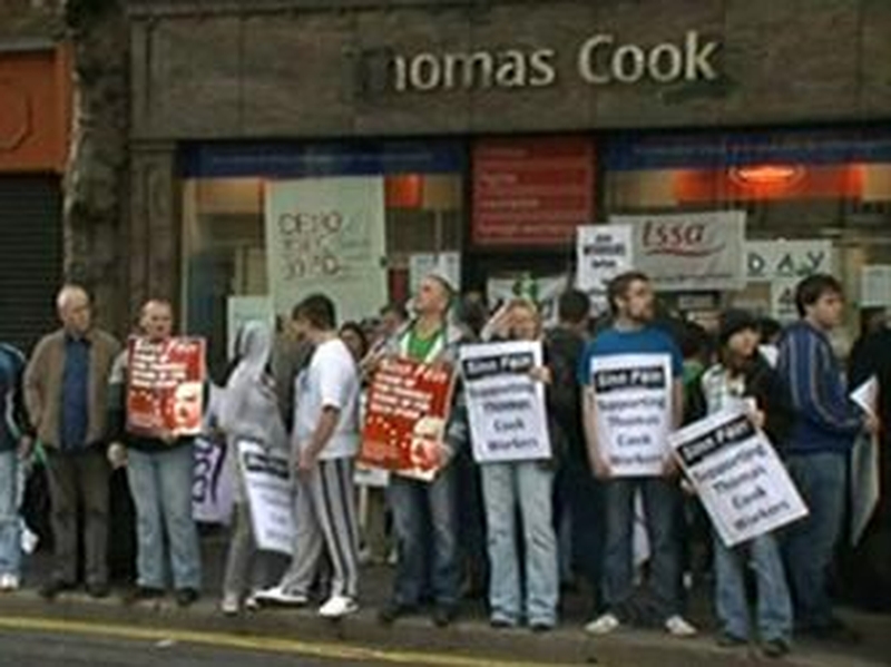 Thomas Cook - Sit-in over redundancy package
