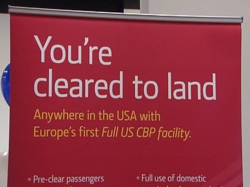 Shannon Airport - Pre-clearance begins