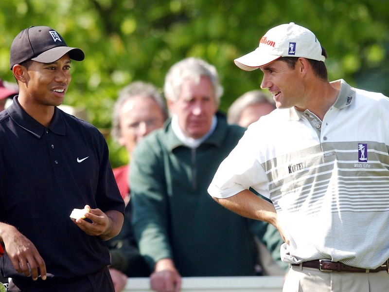 Tiger Woods and Padraig Harrington