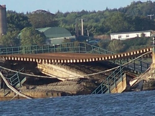 Malahide - Rail line collapse