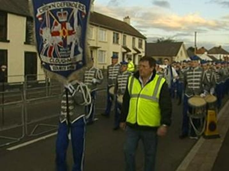 Rasharkin - Loyalist bands paraded through Antrim village