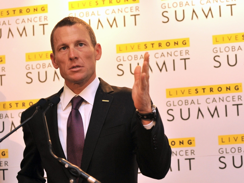 Lance Armstrong - In Dublin for a global cancer summit