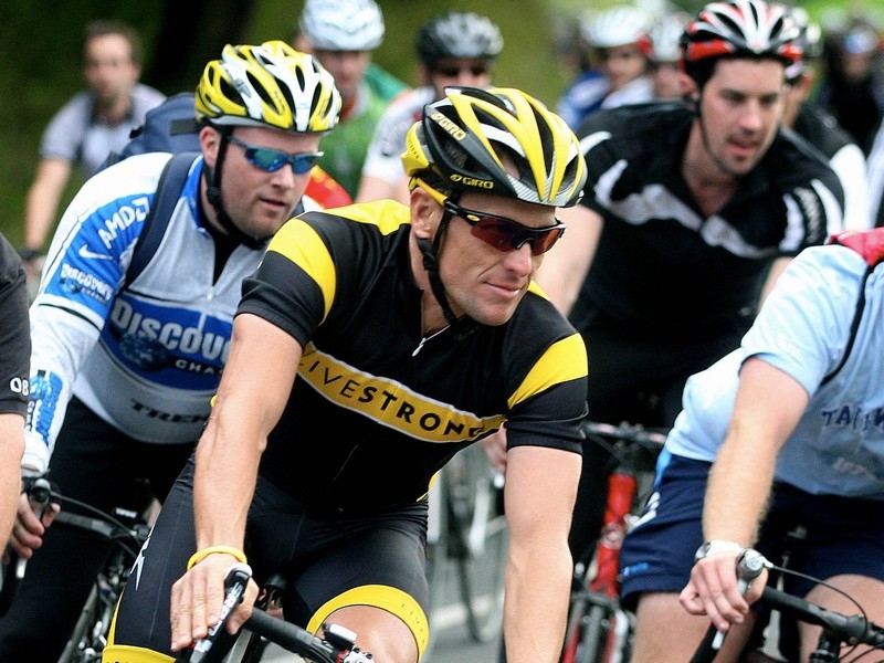 Lance Armstrong impressed in his first showing of the year in Adelaide