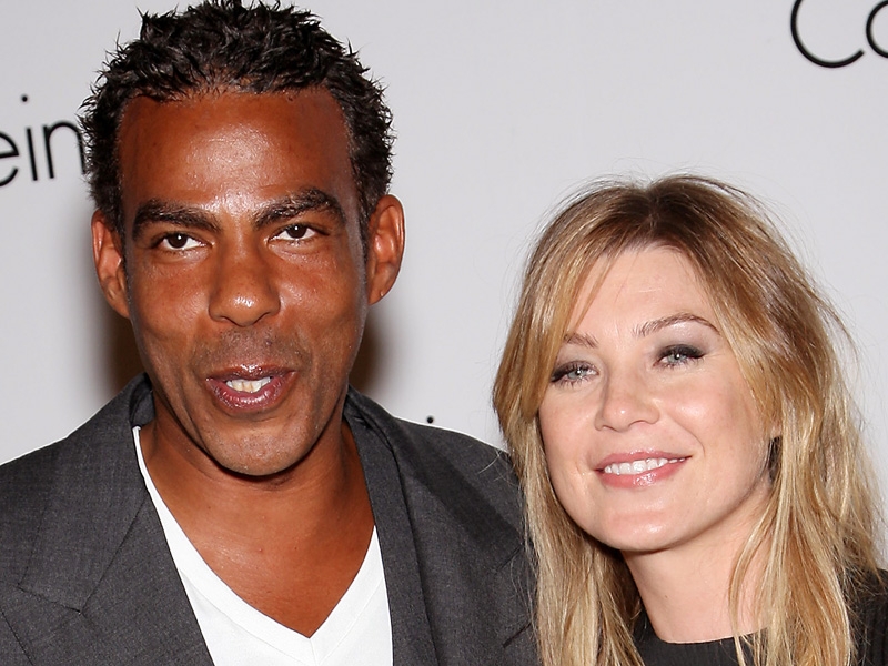 Ellen Pompeo pictured with her husband Chris Ivery