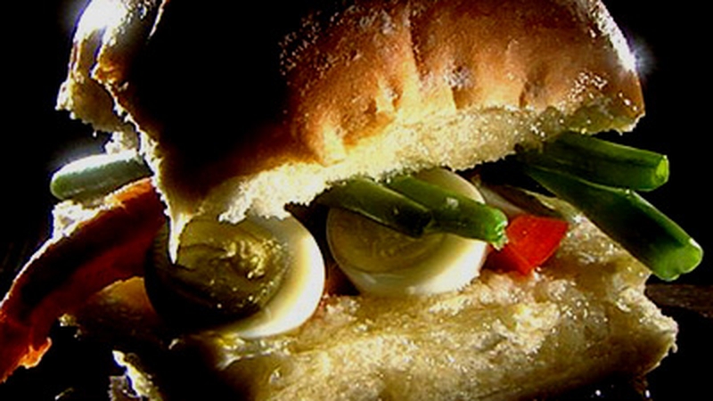 Trish Deseine's Pain Bagnat Salad in a Sandwich