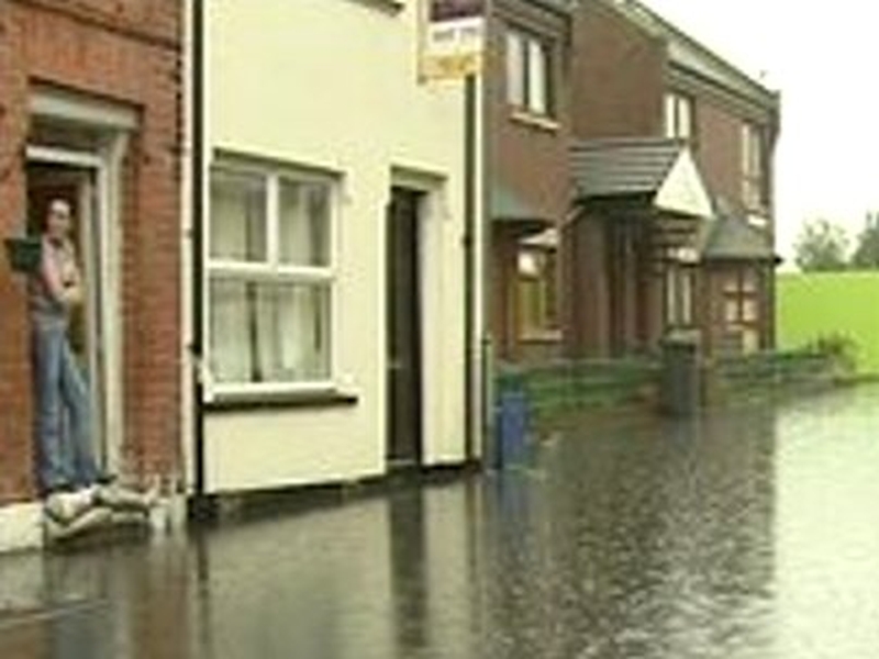 Belfast - Heavy showers led to flooding