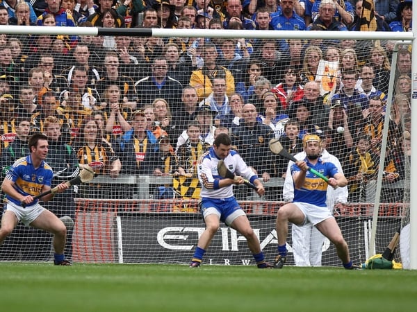 The Tipperary rearguard could not keep out Henry Sheflin's rasping effort from the spot