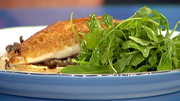 Breast of Corn Fed Chicken, Tart Fine of Onions an