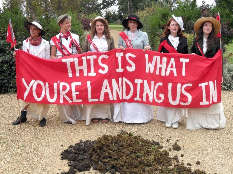 Climate change protestors pass judgement on car-lover Jeremy Clarkson in 2009