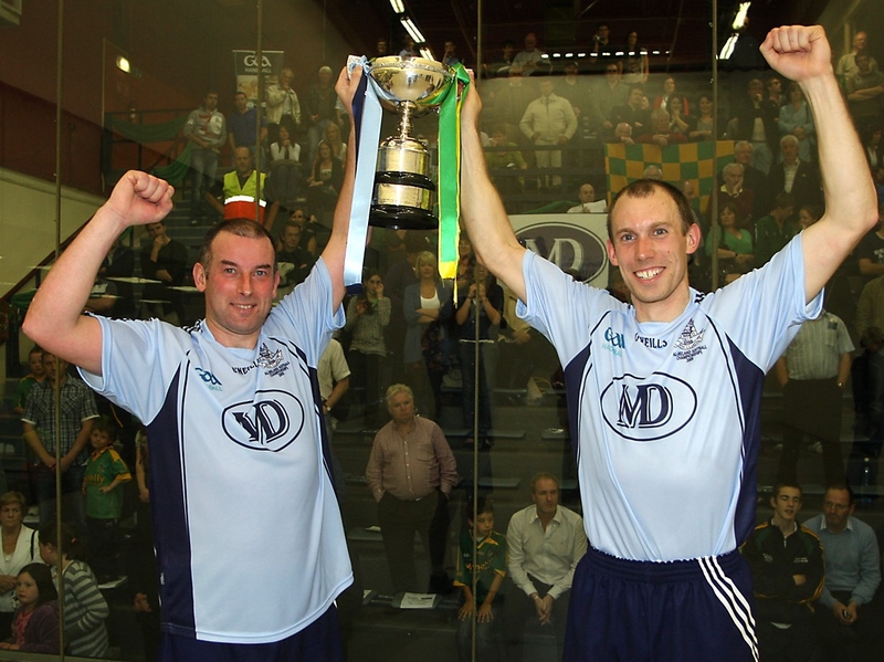 Dublin's Egin Jensen and Eoin Kennedy celebrate