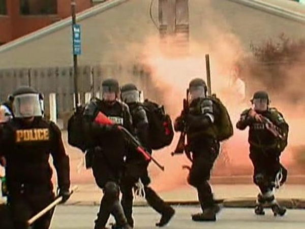 Pittsburgh - Tear gas used to clear protestors