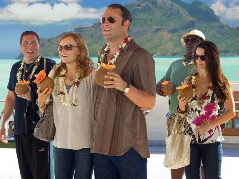 Vince Vaughn in a scene from his new movie 'Couples Retreat'