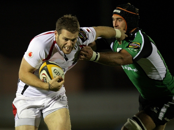 Connacht's John Muldoon with Daren Cave of Ulster
