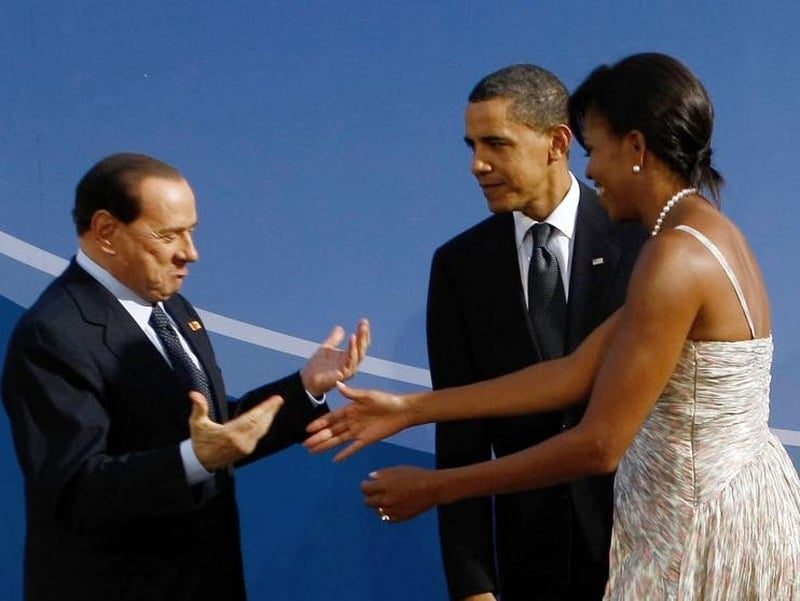 Berlusconi at the G20 summit - The Italian Prime Minister meets the Obamas