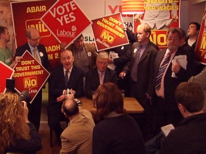 Dundalk - Sinn Féin protests