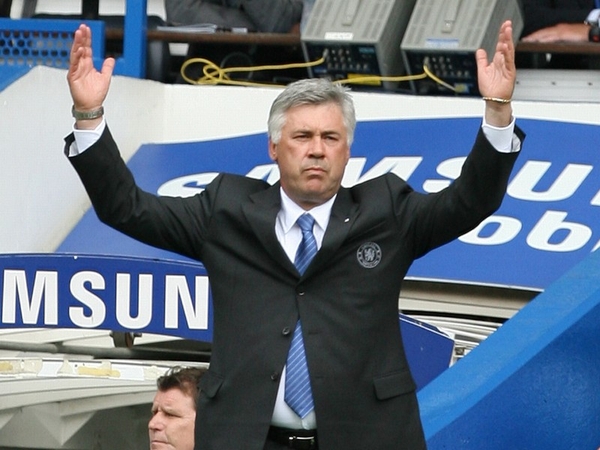 Carlo Ancelotti saw Chelsea's title hopes take a dent yesterday