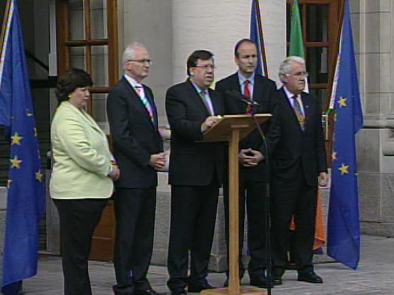 Brian Cowen - 'As a nation have taken a decisive step'